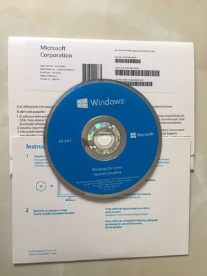 Tecla HOME de la activación 5pc Microsoft Windows 10 en línea de la tarjeta del DVD