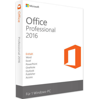 Original al por menor que embala al profesional de Microsoft Office 2016