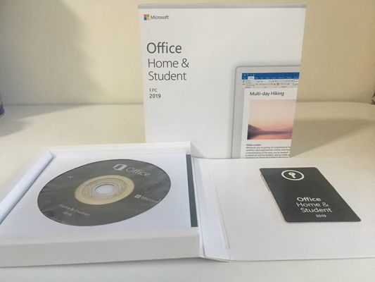 Hogar y estudiante originales Retail Key Card de Microsoft Office 2019