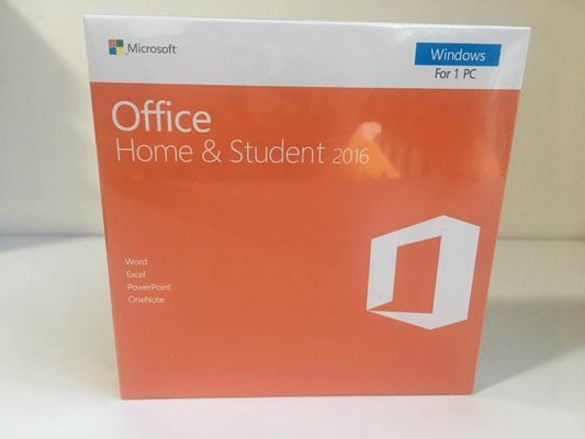 DVD/tarjeta de Microsoft Office que embala 2016 del hogar al por menor y del estudiante
