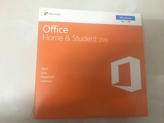 1pc embalan Microsoft Office 2016 casero y al estudiante Retail Key